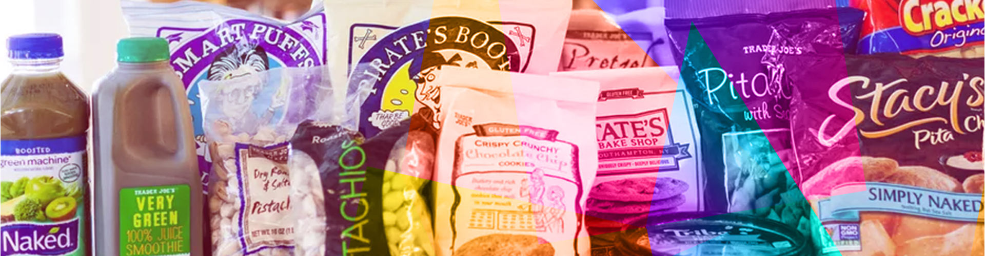 Blog banner featuring table full of snacks and juices with colorful overlay