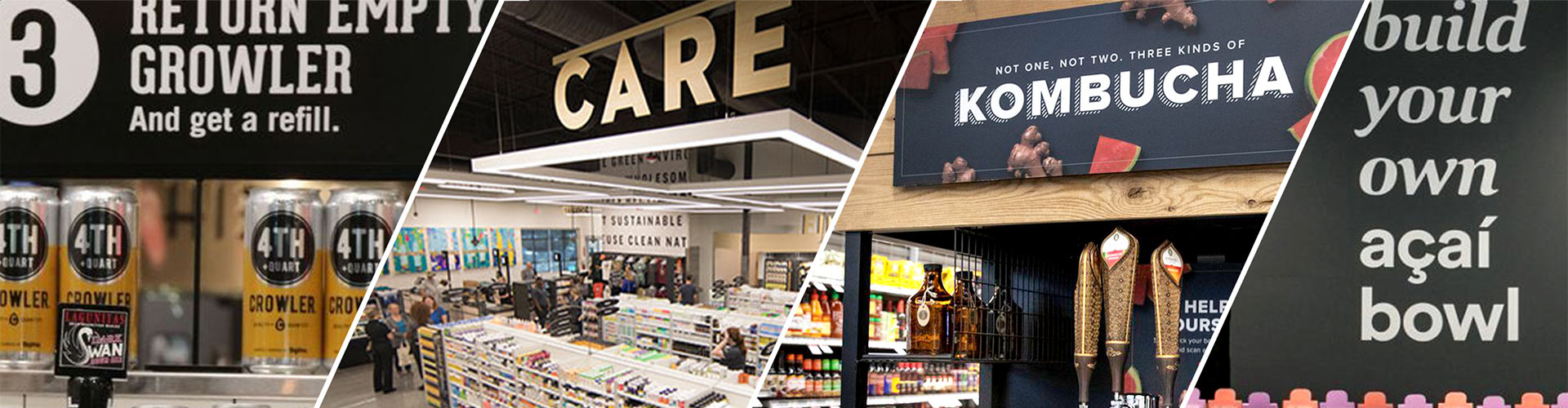 Grocers are Right-Sizing the Shopper Experience blog banner featuring Giant, Hy-Vee, Publix