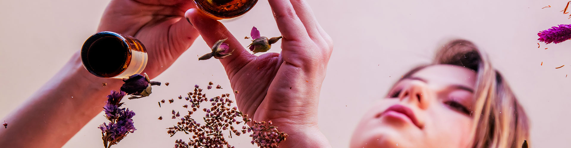 Gen Z is Redefining Wellness: 4 Must-Know Findings blog banner featuring gen z teen putting home remedy in a glass bottle