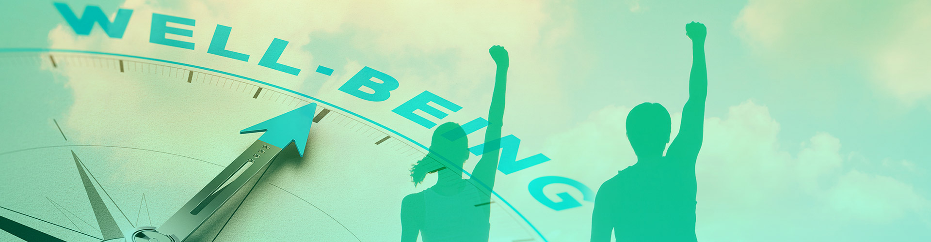 Shoppers are Taking Back WELL: 5 Ways Retail Can Help blog banner featuring overlay of two people raising their fists into the air and a clock labelled well being in the backrgound