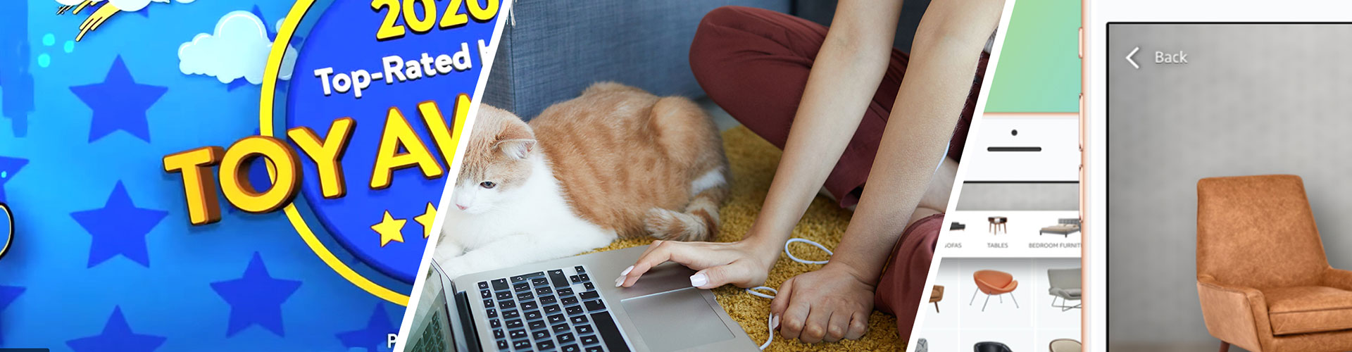 Online Retail is Falling Flat – Here’s How to Give it Life Blog banner featuring collage of different online shopping methods and site examples