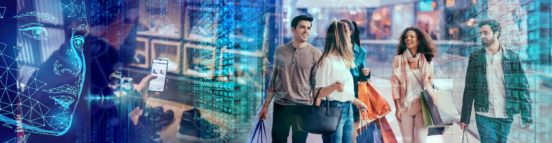Retail 5.0 Technology and adult shoppers banner