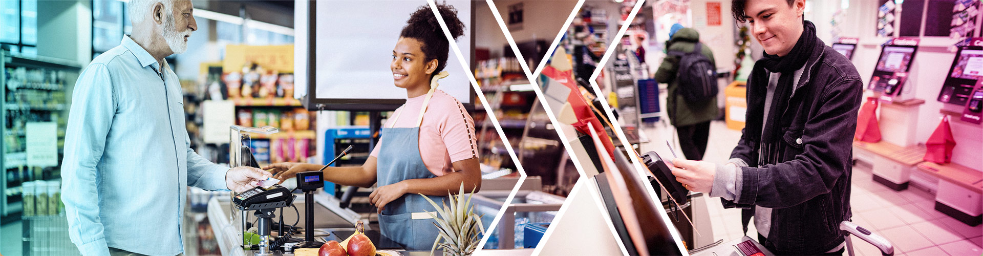 Shopping Easier for All Generations blog banner featuring Boomer and Gen Z checkout preferences