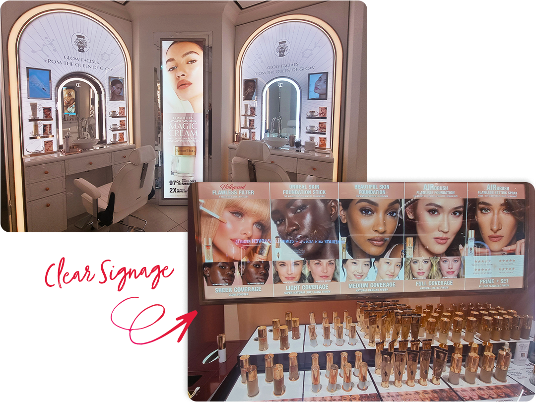 April Retail Safari® newsletter sample featuring Charlotte Tilbury flagship